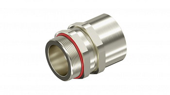 Взрывозащищенный кабельный ввод ANF под небронированный кабель M20х1,5/M20х1,5 D5,5-13мм. Никелированная латунь. IP66/68 DKC