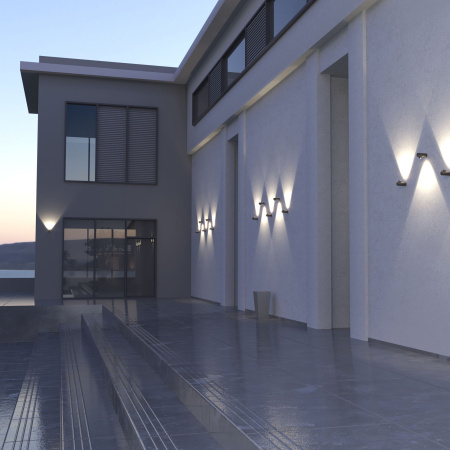 Уличный настенный светодиодный светильник 6Вт 4000К черный IP54 Ray (a056370) Elektrostandard