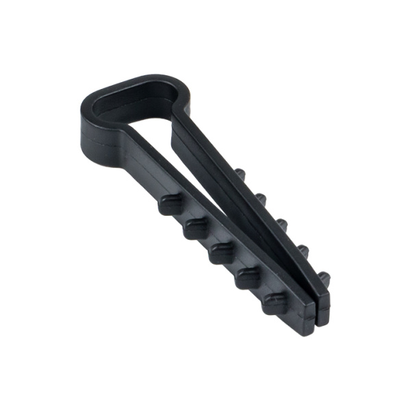 Дюбель-хомут (5х10 мм) для плоского кабеля черный (10 шт) PROxima EKF