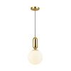 Подвес E27 1*40W (тип лампы СВЕЧА ) 220V OKIA золотой/белый ODEON LIGHT
