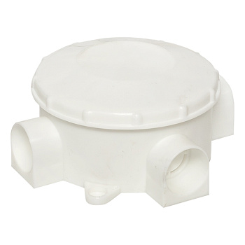 Коробка распределительная КМР-040-040 трехрожковая белая (70х35) PROxima EKF