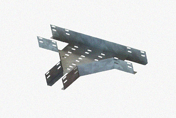 Лоток тройниковый перфорированный ОТ 600х80 УТ1,5, горячее цинкование, S1,5