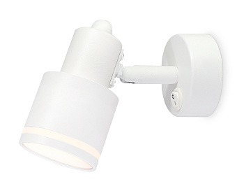 Накладной поворотный спот с выключателем TA1281 WH белый GU10 max 12W 100*55*132 Ambrella Light
