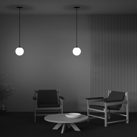 Подвесной светильник LED 5Вт Черно-белый IP20 Pendant P039PL-5W3K-20INS-B Technical Maytoni