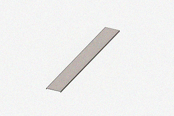 Крышка лотка цельного КЛЦ200х3000 УТ1,5, оцинкованный лист, S1,0