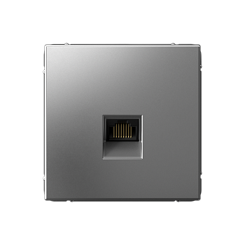 ARTGALLERY РОЗЕТКА компьютерная RJ45, кат. 6A, механизм, СТАЛЬ Systeme Electric