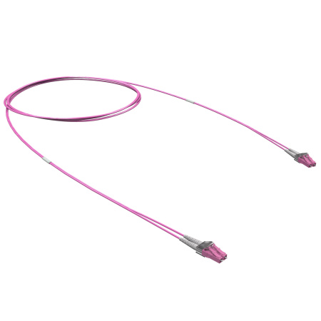 Оптический коммутационный шнур Duplex LC/UPC-LC/UPC, 50/125 (OM4), 1 м DKC