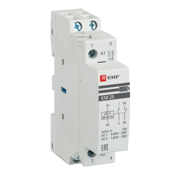 Контактор модульный КМ 25А NО+NC (1 мод) PROxima EKF