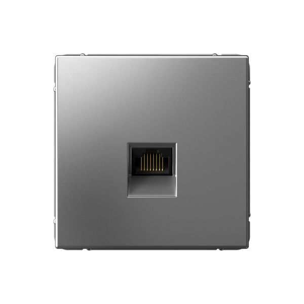 ARTGALLERY РОЗЕТКА компьютерная RJ45, кат. 6A, механизм, СТАЛЬ Systeme Electric