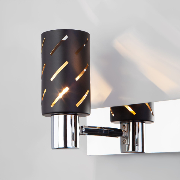 Настенный светильник 2*E14 40Вт черный IP20 (20090/2 черный / хром) Eurosvet Настенный светильник 2*E14 40Вт черный IP20 (20090/2 черный / хром) Eurosvet