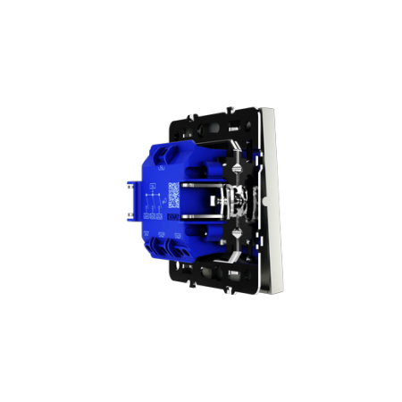 Выключатель встраиваемый Voltum S70 трехклавишный 10А, (сталь)