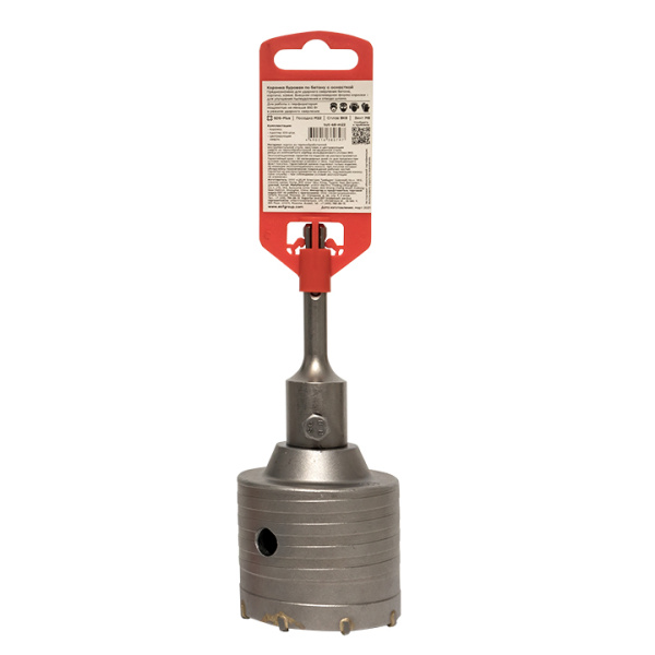 Коронка буровая по бетону с оснасткой TCT-68 М22 SDS-plus Master EKF