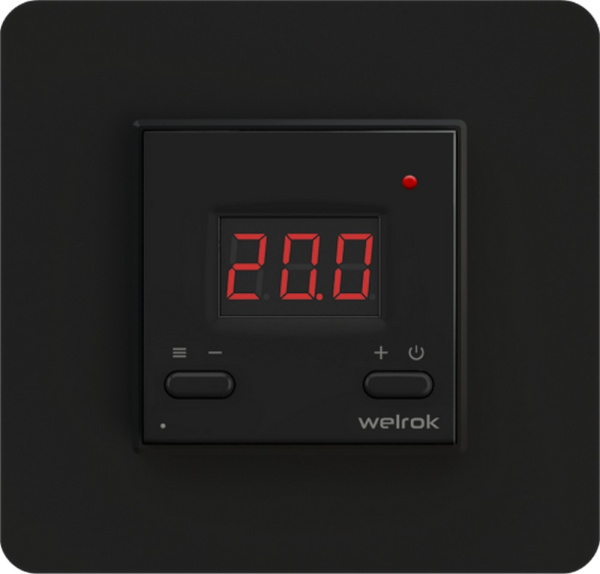 Терморегулятор Welrok az bk Wi-Fi, для теплого и водяного пола, 3 кВт Терморегулятор Welrok az bk Wi-Fi, для теплого и водяного пола, 3 кВт