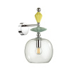 Бра E14 1*40W 4893/1WB BIZET хром/раноцветн./керамика/стекло ODEON LIGHT