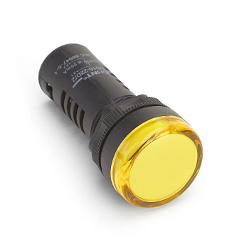 Индикатор ND16-22D/2C желтый, встр. резистор, IP65 АС/DC24В (R) CHINT