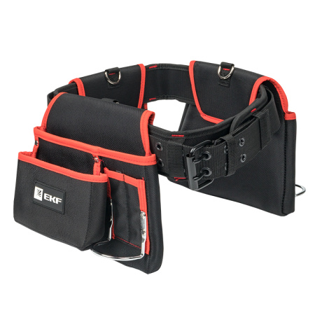 Сумка-пояс двухсекционная усиленная с двухшпеньковым ремнем С-12 Professional EKF