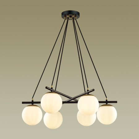 Люстра E27 6*60W 220V RANDI черный,золотой LUMION