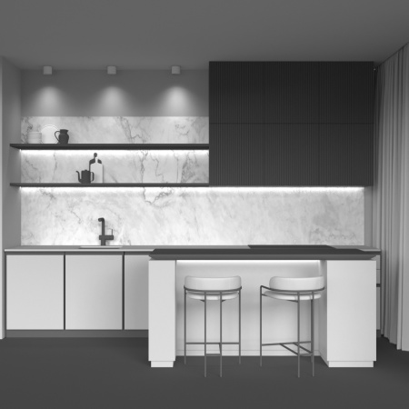 Потолочный светильник LED 15Вт Бело-черный IP20 Ceiling & Wall C064CL-01-15W4K-RD-WB Technical Maytoni