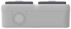Donel W55 Розетка 2-я с защ.крышк., 2К+З., накладная, серый, IP55, серия (тип) DIP55