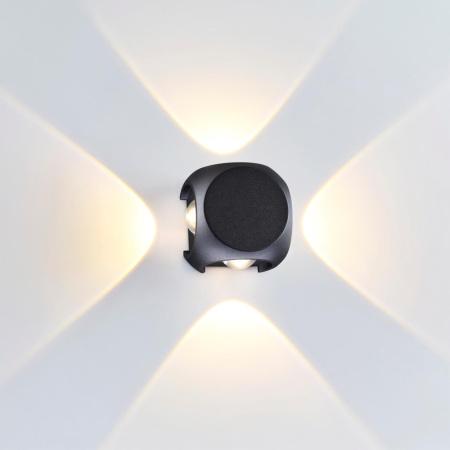 Настенный св-к IP54 LED 8W 716Лм 3200K MIKO черн/металл ODEON LIGHT