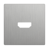 Накладка для розетки HDMI (серебряный рифленый) СУ IP20 Werkel