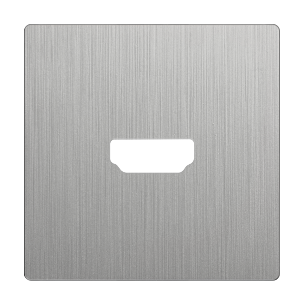 Накладка для розетки HDMI (серебряный рифленый) СУ IP20 Werkel