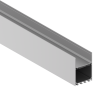 Donel Накладной/подвесной алюминиевый профиль, 50х73,5х6000. Цвет: Анодированное серебро,серия:DN8HF