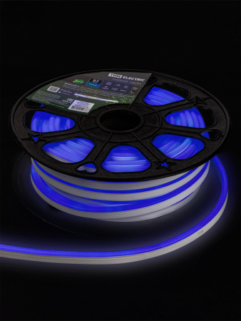 Гибкий неон SMD2835-120 LED/м-220 В-6,5 Вт/м-IP67-синий (25м) TDM