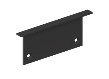 Donel Боковая глухая заглушка для профиля DN18512 Цвет:Черный матовый RAL9005,Серия:DN8ALE