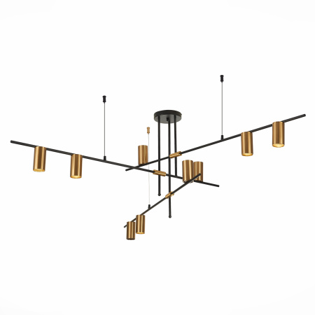 Светильник потолочный Черный/Латунь GU10 9*7Вт SL1206.402.09 ST LUCE