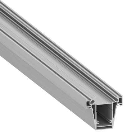 Donel встраиваемый алюминиевый профиль 3в1 под натяжной потолок, 75х82,5х2000. Цвет:Серебро,Серия:DN8ALE