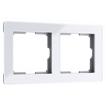 Acrylic Рамка на 2 поста белый Werkel