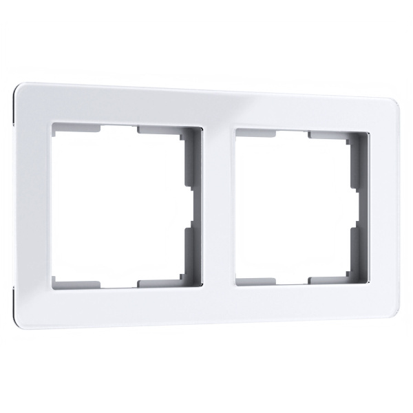 Acrylic Рамка на 2 поста белый Werkel