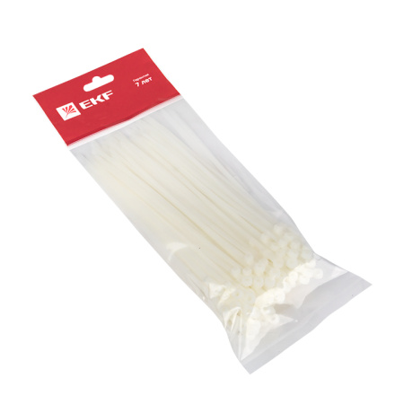 Хомут нейлоновый с отверстием для крепления (3,6х200) (100шт) PROxima EKF