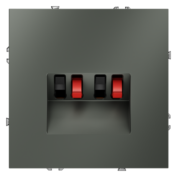 Розетка акустическая встраиваемая Voltum S70 4-местная, (титан) Розетка акустическая встраиваемая Voltum S70 4-местная, (титан)