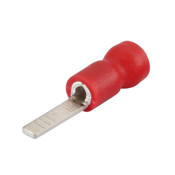 Наконечники штифтовые плоские изолированные с ПВХ манжетой (НШПИ) 1,5-10 красные (100 шт/уп) Промрукав