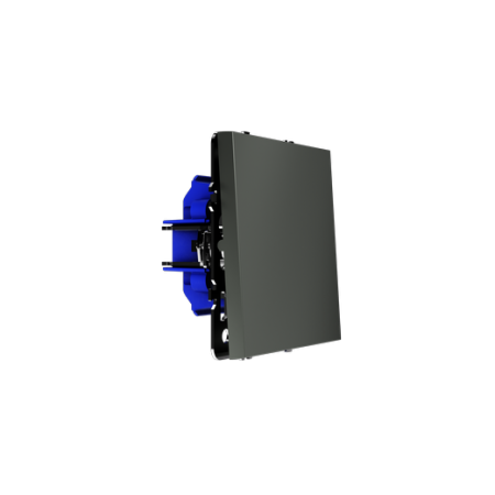 Выключатель с самовозвратом встраиваемый Voltum S70 одноклавишный 10А, (титан)
