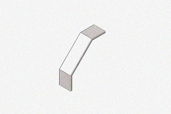 Крышка лотка замкового КЛСЗ 200х80-90 УТ1,5 для поворота трассы вниз на 90, горячее цинкование, S1,0