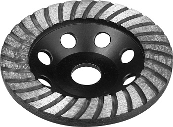 Сегментированная алмазная чашка Турбо-Плюс d 115 мм, Профессионал ЗУБР