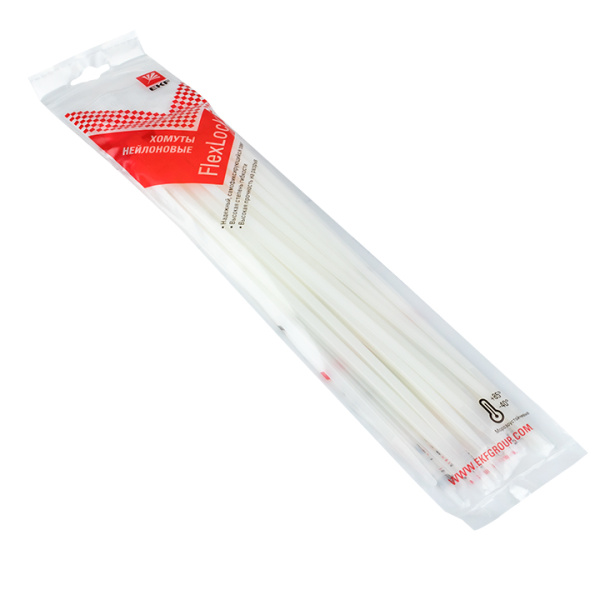 Хомут P6,6 стандартный (б), 4,8x250 (100шт) FlexLock PROxima EKF