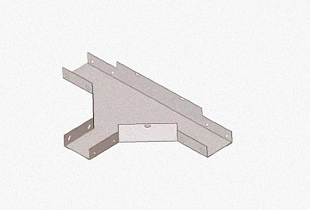 Лоток тройниковый замковый перфорированный ОТЗ 250х80 УТ1,5, горячее цинкование, S1,5