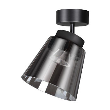 Св-к накл.св/д IP20 LED 4000K 24W 175-245V корпус черный/плафон дымчатый ARTIK NOVOTECH