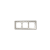 Рамка стеклянная Voltum S70 на 3 поста, (кашемир, стекло)