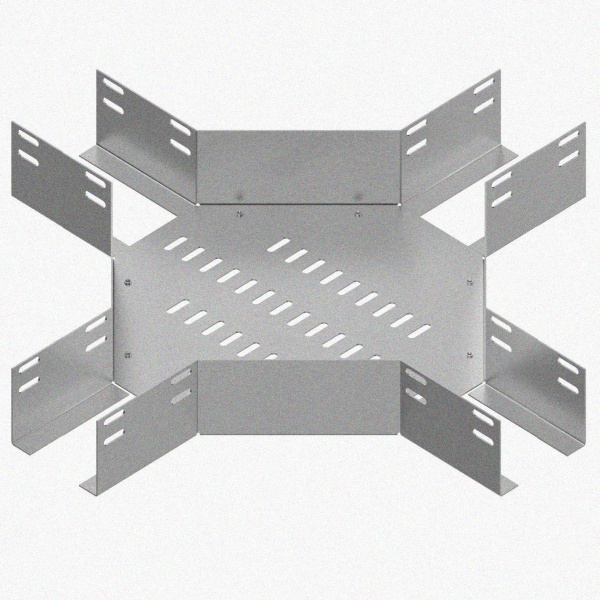 Лоток крестообразный перфорированный КМ 400х65 УХЛ1 горячее цинкование S1,5