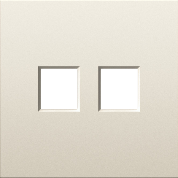 Donel S08 слоновая кость накладка 2-я для розеток RJ45,TV,SAT, серия DB