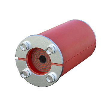 Проходка круглая, нержавеющая, D68х70 мм для кабелей D = 28-48 мм DKC