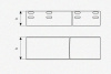 Лоток глухой ЛМГ 400х200х2500 УТ1,5, оцинкованный лист S1,5