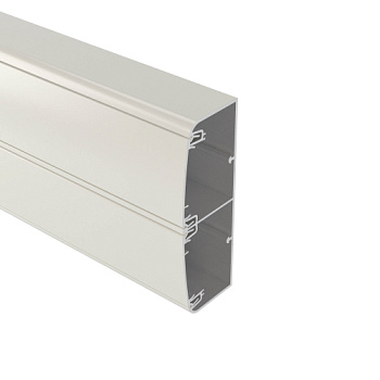 Алюминиевый кабель-канал 140х50 (с 2 крышками), цвет белый DKC