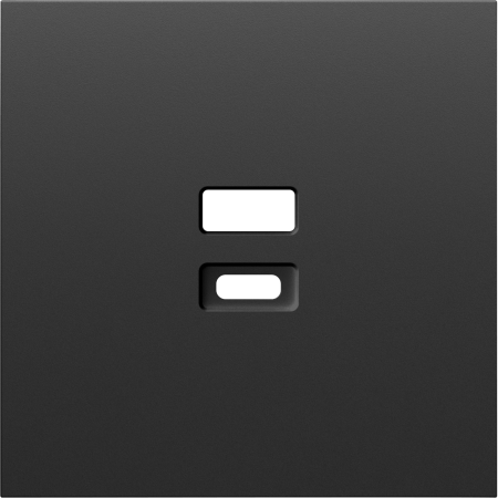 Donel S08 черный графит накладка для розеток USB, серия DB
