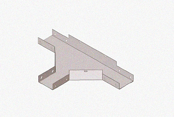 Лоток тройниковый замковый глухой ОТЗГ 400х100 УХЛ1, горячее цинкование, S1,2